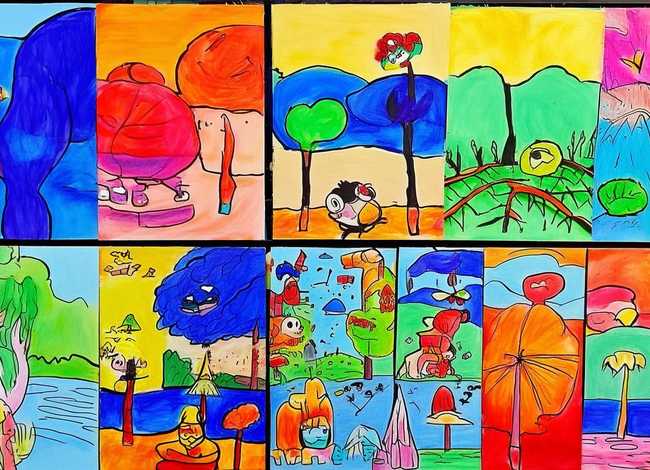 幼儿园大班儿童画图片 幼儿园大班儿童画图片大全