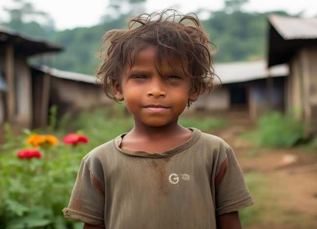 贫困儿童的英文（贫困儿童的英文单词）