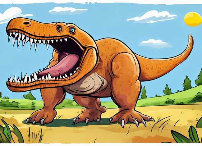 儿童恐龙简笔画；儿童恐龙简笔画霸王龙