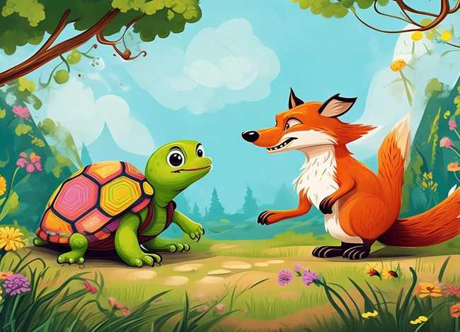 乌龟斗狐狸儿童故事、乌龟斗狐狸是寓言故事吗