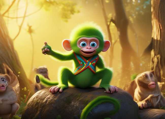 儿童睡前故事猴子吹牛，吹牛的小猴子的故事