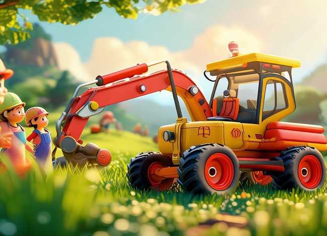 挖土机的故事儿童版；挖土机的故事文字版