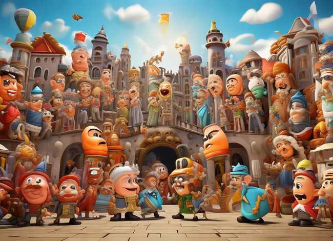 历史故事绘画作品q版；历史故事的绘画作品