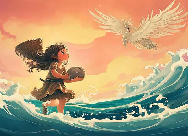 精卫填海故事儿童版英语、精卫填海的故事英语版