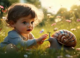 关于蜗牛的儿童故事 - 关于蜗牛的幼儿故事