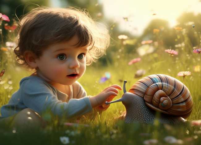 关于蜗牛的儿童故事 - 关于蜗牛的幼儿故事