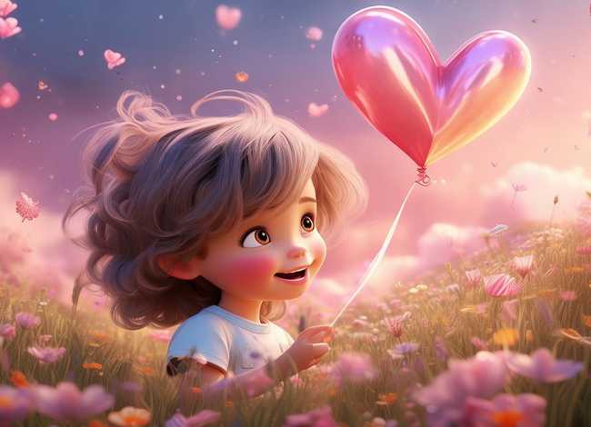 小孩浪漫图片、小孩浪漫图片卡通