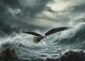 神话传说故事精卫填海简笔画、神话传说故事精卫填海简笔画怎么画