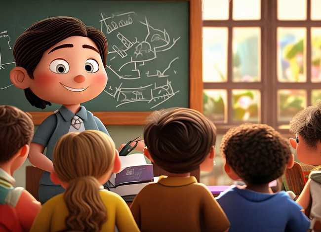 讲故事简笔画、老师讲故事简笔画