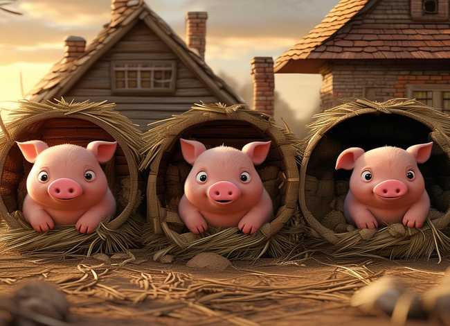 儿童三只小猪睡前经典故事 少儿睡前故事三只小猪