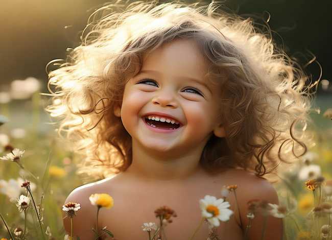 儿童的微笑图片，儿童的微笑图片唯美