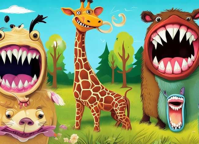 绘本故事动物的牙齿，绘本故事动物的牙齿怎么画