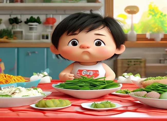 挑食的豆豆儿童故事；幼儿故事挑食的豆豆故事