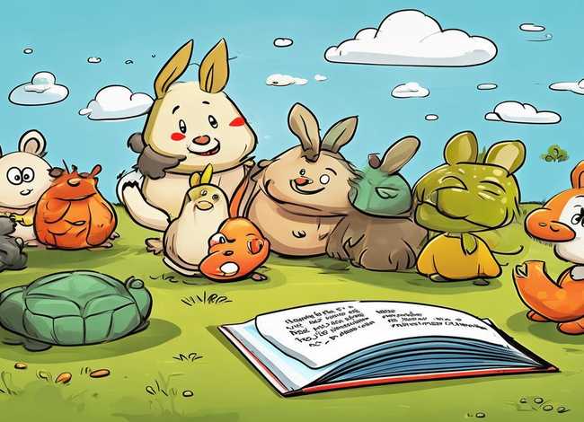 寓言故事英语连环画、寓言故事英语连环画,简单