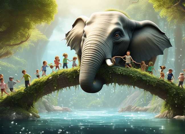 文德桥儿童故事；儿童故事象鼻桥