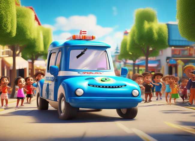 警车的儿童故事文字版 幼儿警车的故事