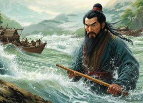 大禹治水儿童故事图文并茂、大禹治水故事插图