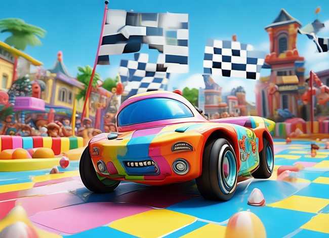 儿童赛车比赛动画片 - 儿童赛车比赛动画片机器人车