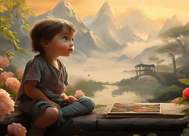 国画讲故事；给孩子讲的国画小故事