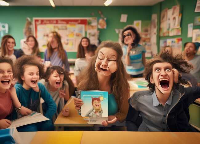 搞笑的故事英语作文、搞笑的故事英语作文100字