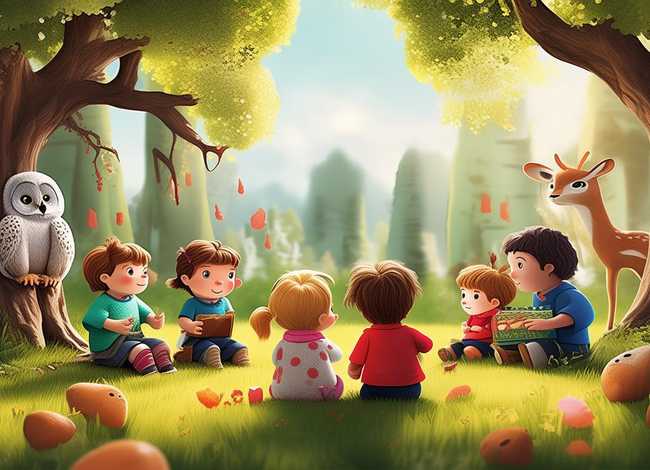 森林动物的故事儿童，关于森林动物的故事