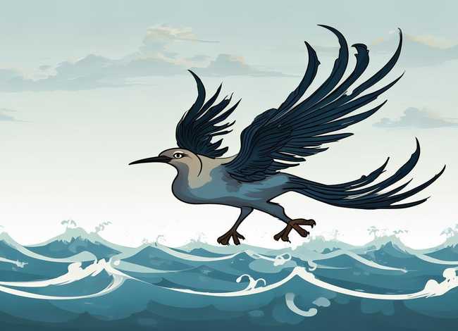 神话故事精卫鸟简笔画；神话故事精卫鸟简笔画图片