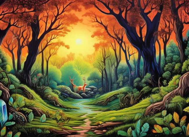 森林的故事装饰画 - 森林的故事装饰画怎么画