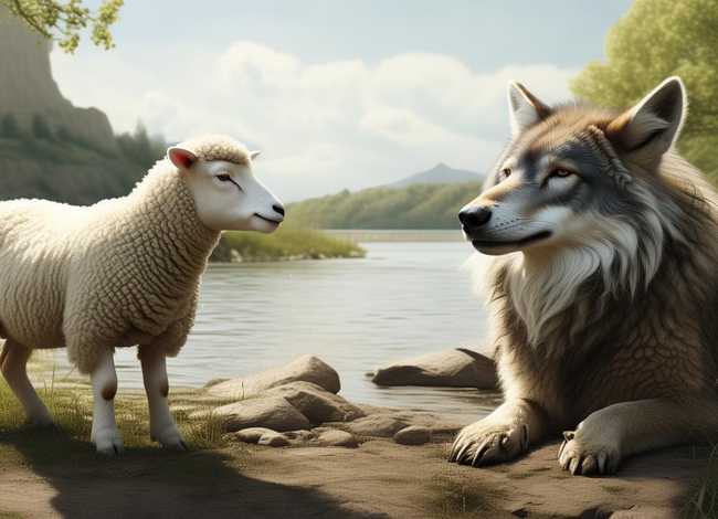 狼和小羊的故事；狼和小羊的故事文字版