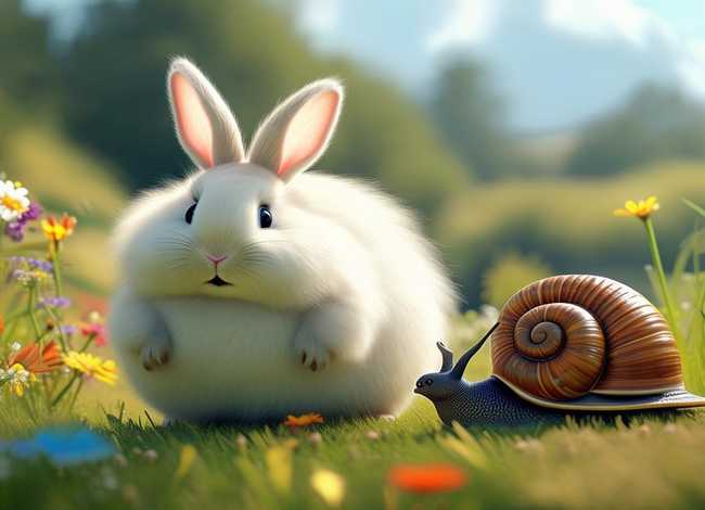 兔子和蜗牛绘本故事完整版，兔子和蜗牛绘本故事完整版免费阅读