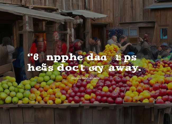 带水果的英语谚语 - 带水果的英语谚语大全