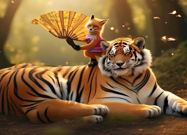 儿童故事狐假虎威、狐假虎威的幼儿故事