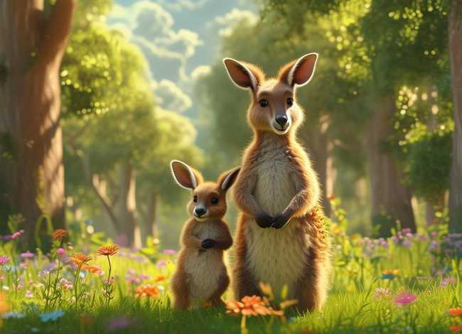 袋鼠宝宝的故事儿童文字、袋鼠的故事幼儿故事