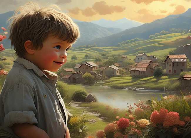 家乡的十年儿童故事，十年家乡的诗