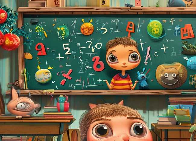 趣味数学故事儿童画；数学趣味故事图画