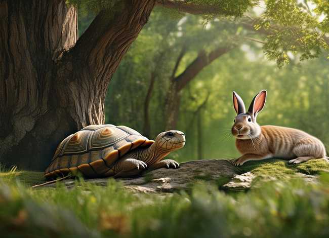 听龟兔赛跑的故事，听了龟兔赛跑的故事有什么感想