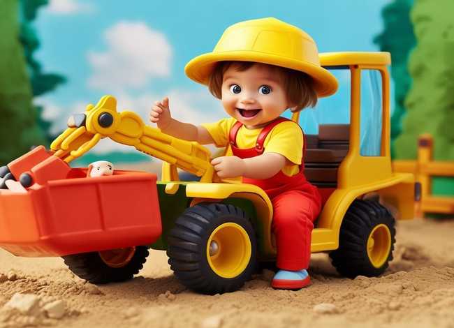 挖掘机故事儿童视频0-3岁 - 幼儿挖掘机动画视频小故事片