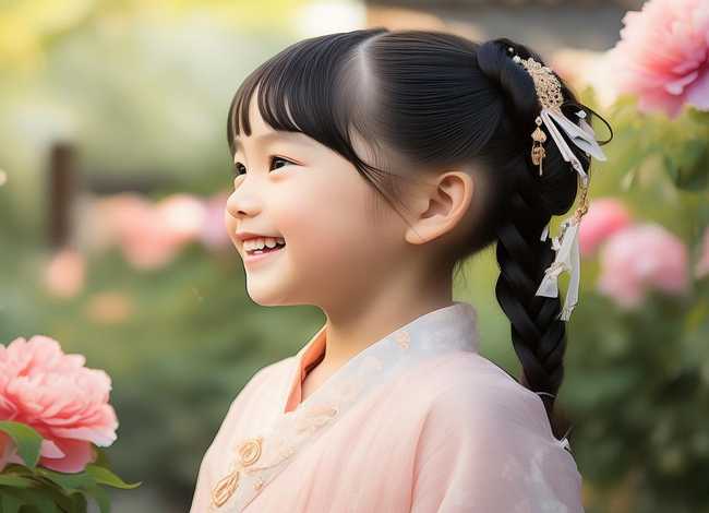 儿童汉服发型扎法，儿童汉服发型扎法简单又漂亮