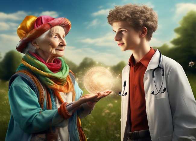 儿童童话故事老太婆和医生；老太婆和医生这个故事告诉我们什么道理