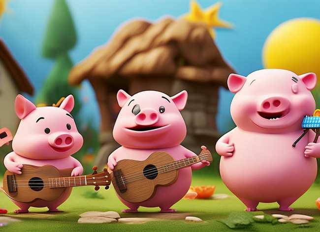三只小猪的儿歌 - 三只小猪的儿歌简谱