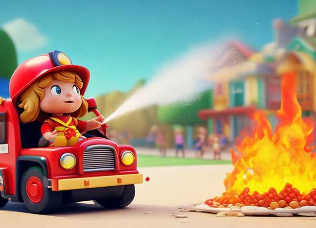 儿童消防车灭火故事；消防车灭火的故事幼儿故事