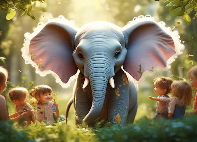 儿童故事大象的耳朵 幼儿故事大象的耳朵