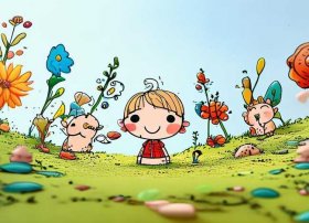 儿童故事简画图；儿童故事简约版图画