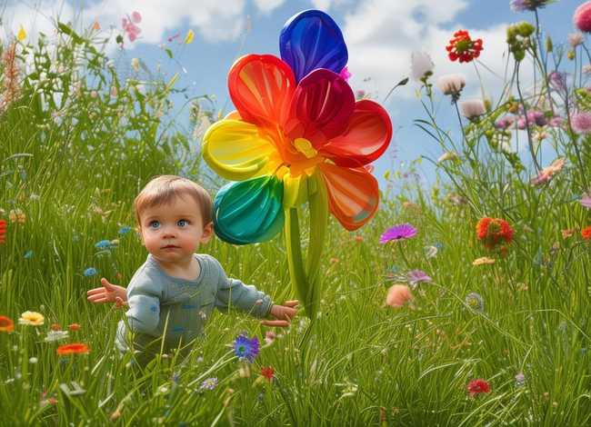 七色花故事儿童画 七色花故事配画