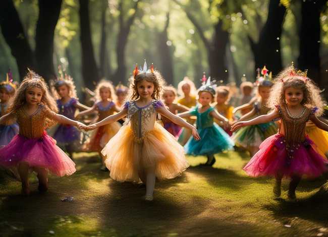 童话故事儿童的舞蹈 - 童话主题的舞蹈