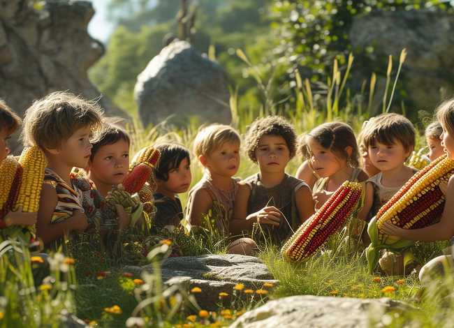 玉米故事陈述、玉米讲故事