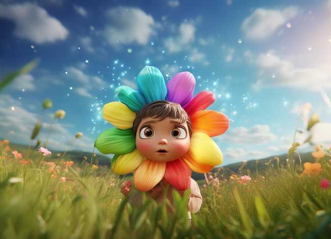 七色花儿童故事全集英文版、七色花故事英语版