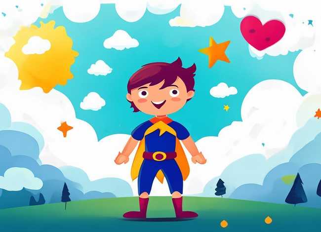 英雄故事儿童画简单又好看；英雄故事绘画简单