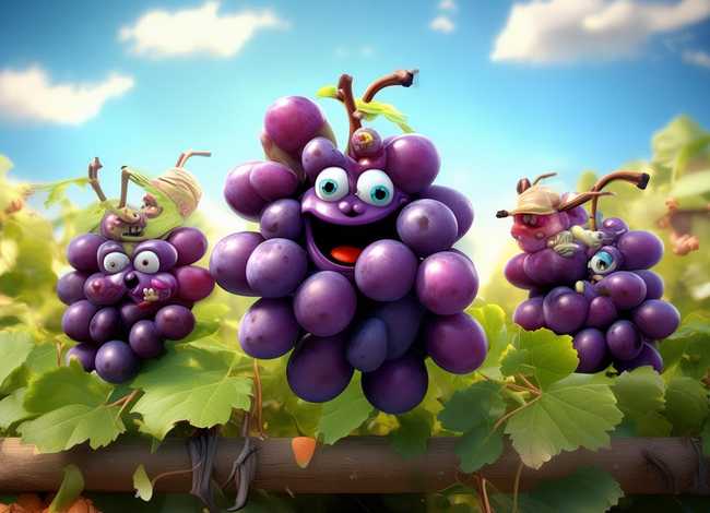 葡萄有趣故事；葡萄有趣故事图片