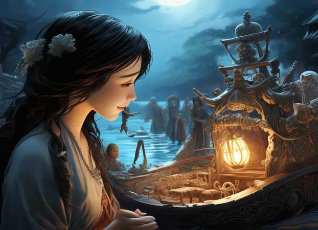 妈祖小故事、妈祖小故事插画图片