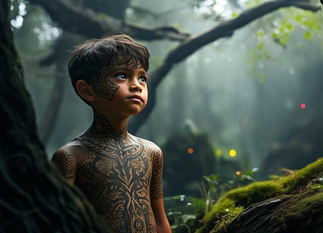 纹面男孩故事背景 纹面男孩故事背景图